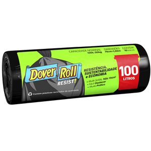 Saco P/Lixo Dover Roll 100l C/10 Resist