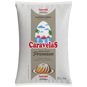 Acucar Cristal Caravelas 1kg Premium