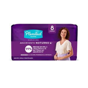 Absorvente Plenitud C/8 Femme Noturno