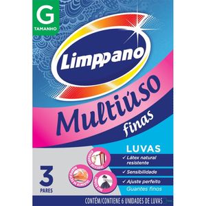 Luva Limppano G Multiuso Finas C/3