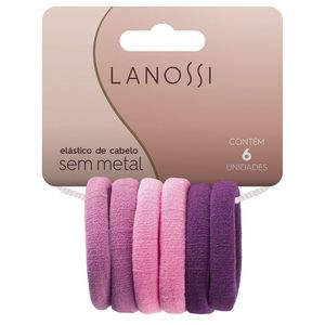Amarrador P/Cabelo Lanossi Violeta C/6