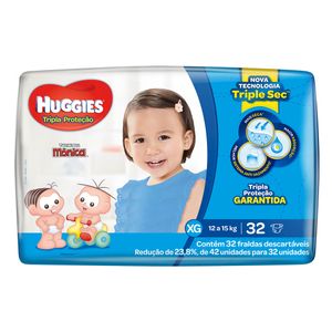 Fralda Huggies Tripla Prot.Mega Xg C/32