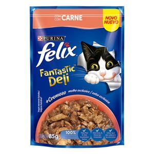 Alimento Gato Felix 85g Fant.Deli Carne