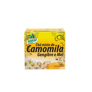 Cha Barao 10g Camomila/Gengibre/Mel