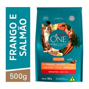Alimento Gato Purina One 500g Ad.Fg/Salm