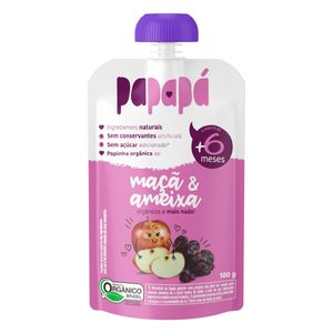 Papinha Papapa 100g Maca/Ameixa Org