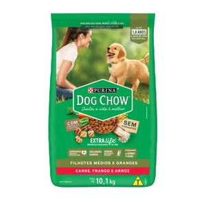 Ração Para Cão Dog Chow Filhote Raça GranDe 10,1kg