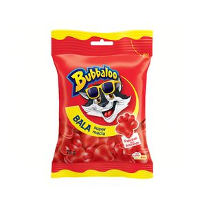 Bala Bubbaloo 75g Morango Patinhas