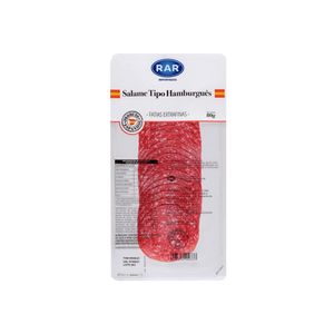 Salame Hamburgues Rar 80g Fatias Extraf.