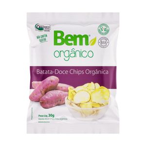 Chips Batata Doce Bem Organico 30g Org.