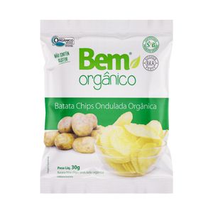 Chips Batata Bem Organico 30g Ondul.Org.