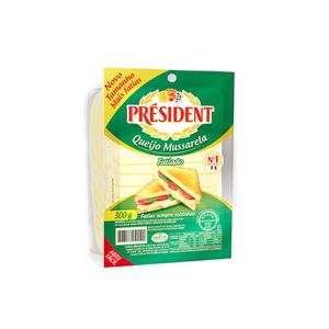 Queijo Mussarela President 300g Fatiado