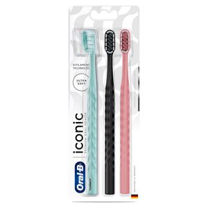 Escova Dental Oral-B Iconic Ult.Soft C/3