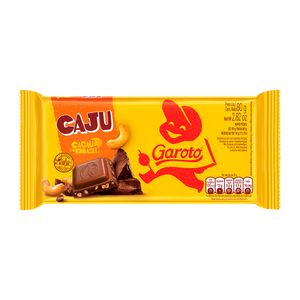 Chocolate Garoto 80g Caju