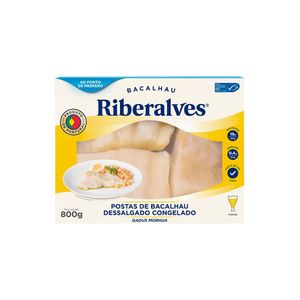 Bacalhau Riberalves 800g Postas Desalg