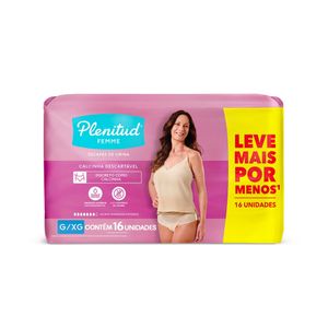 Roupa Intima Plenitud C/16 Fem.G/Xg L+P-