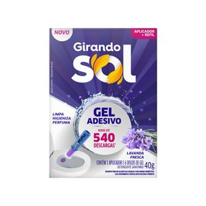 Gel Adesivo Girando Sol 40g Lavanda C/Ap