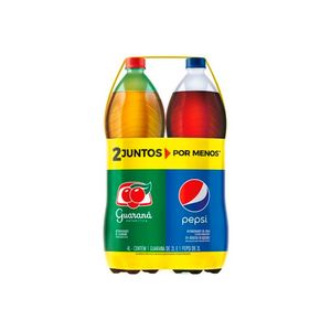 Pack Refrigerante Guarana+Pepsi 2l