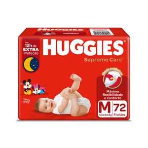 Fralda Huggies Supr.Care Hiper M C/72
