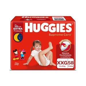Fralda Huggies Supr.Care Hiper Xxg C/58