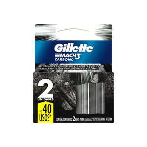 Carga Aparelho Gilette Mach3 Carbono C/2