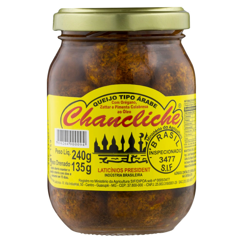 Queijo Chancliche Árabe 135g Com Orégano, Zattar E Pimenta