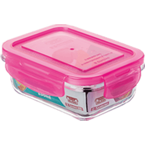 Pote Sanremo Vidro Retangular 330ml Rosa