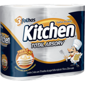 Papel Toalha Kitchen C/2 Tripla Absorc.