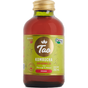 Kombucha Tao 350ml Morango E Hibisco