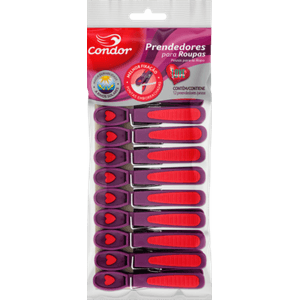 Prendedor Roupa Condor C/12 Love