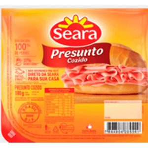 Presunto Cozido Seara 180g Fat