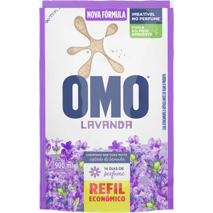 Lava Roupa Liq.Omo 900ml Lavanda Rf