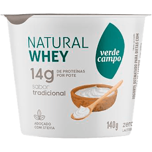 Iogurte Verde Campo 140g Whey 14g Trad