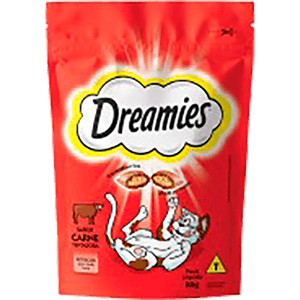 Petisco Gato Dreamies 80g Adulto Carne