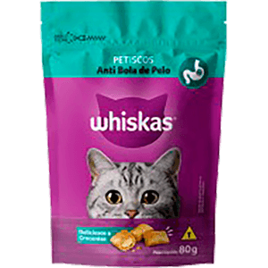 Petisco Gato Whiskas 80g Anti Bola Pelo