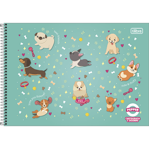 Caderno Tilibra Espiral Cart Pepper 80f