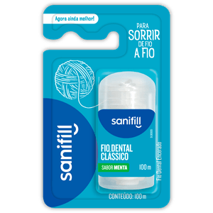 Fio Dental Sanifill Classico 100m Menta