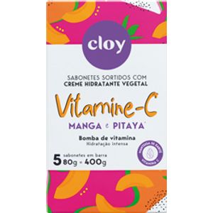 Sabonete Cloy 80g Vit.C Manga/Pitaya C/5