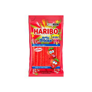Bala Gelatina Haribo 70g Stick.Mor.Acido
