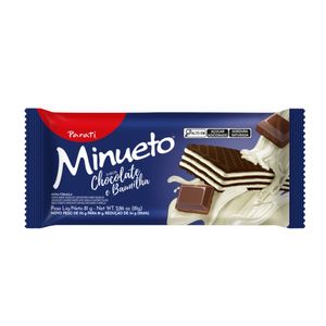 Biscoito Wafer Parati 81g Choc/Baunilha