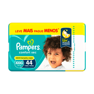 Fralda Pampers C.Sec.Fort Xxxg C/44 L+P-