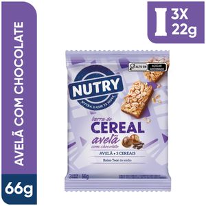 Barra De Cereal Nutry C/ 3 Un. Avel? / Chocolate Light