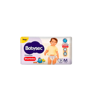 Fralda Babysec Mega Shortinho M C/30