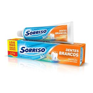 Creme Dental Sorriso 120g Dentes Brancos