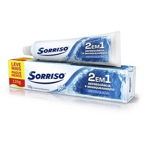 Gel Dental Sorriso 120g 2em1 Menta Glac.