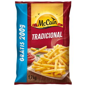 Batata Congelada Mccain 1,7kg Grátis 200g