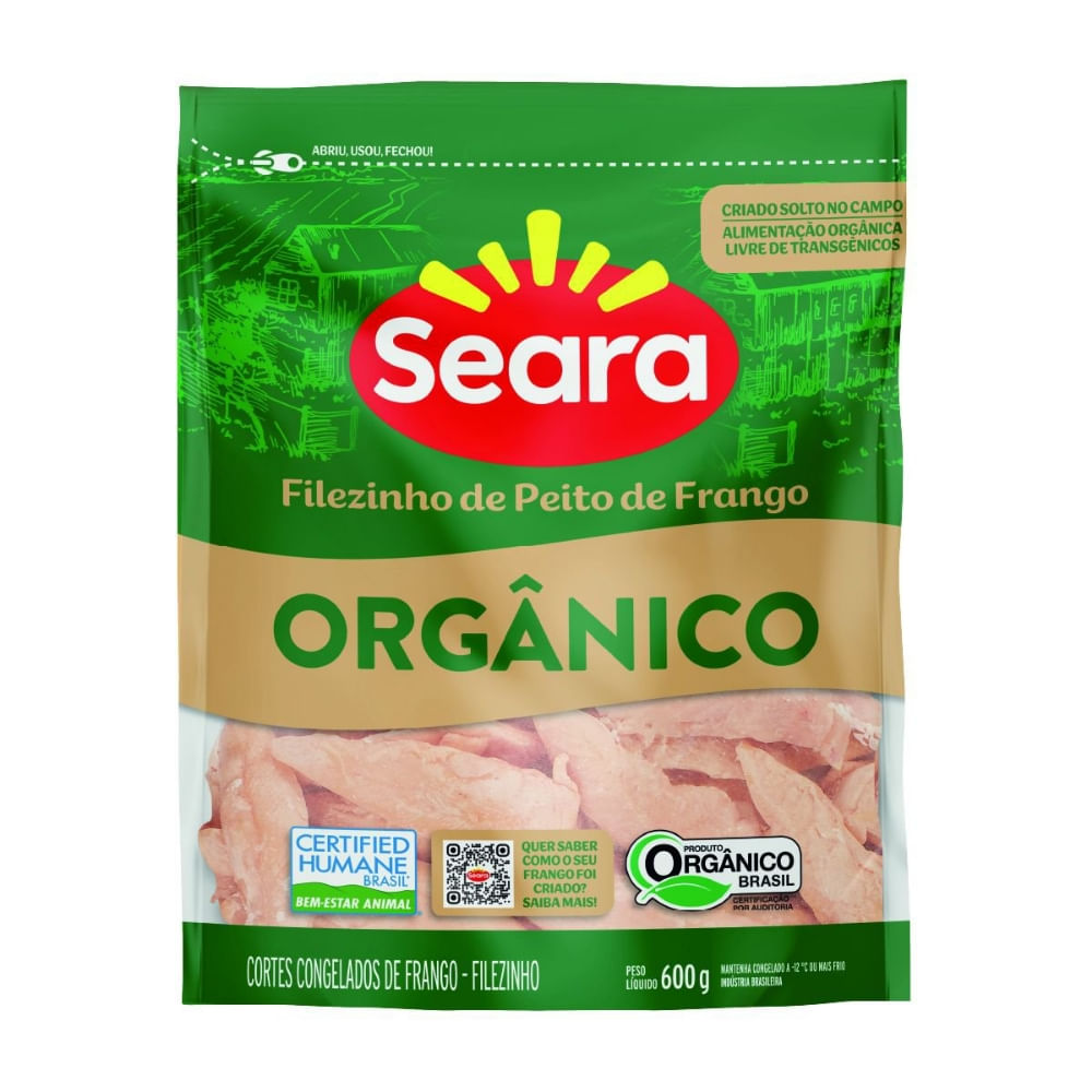 Filezinho Sassami Seara Orgânico Iqf 600g] - Bistek Supermercados