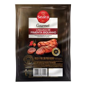 Linguiça com pimenta biquinho Seara Gourmet 500g