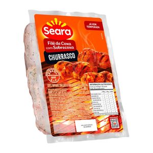 Filé de coxa e sobrecoxa temperado churrasco Seara 800g