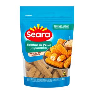 Tirinhas de peixe empanadas Seara Pescados 300g